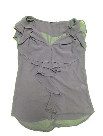 Gray Ruffled Cami Top