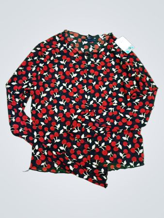 Forever 21 Cherry Print Blouse
