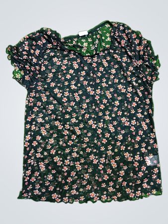 Black Floral Blouse