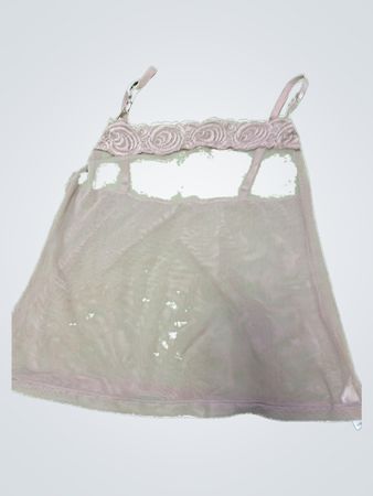 Sheer Lace Trim Camisole