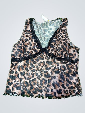Leopard Print Sleeveless Top