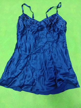 Blue Silk Camisole