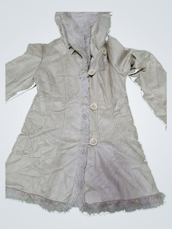 JONES NEW YORK Faux Suede Fur Lined Coat