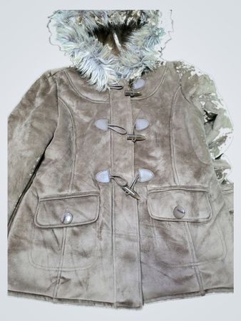 SQUOMA Fur-Lined Suede Jacket