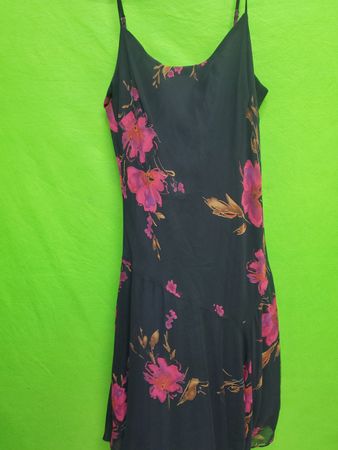 Floral Black Dress