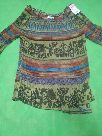 Women's Long Sleeve Printed Blouse