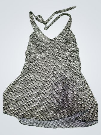 Patterned Halter Neck Dress
