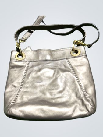 Coach Metallic Leather Shoulder Bag