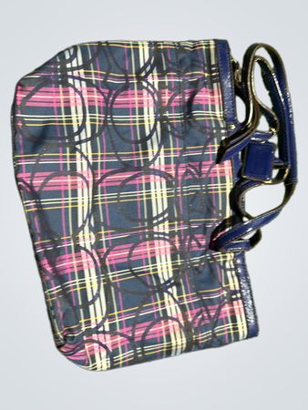 Coach Plaid Shoulder Bag