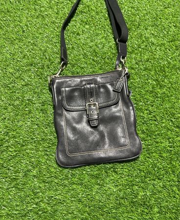 Coach Black Leather Crossbody Bag