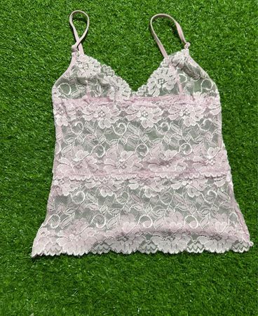 Rosa Spitzen-Camisole