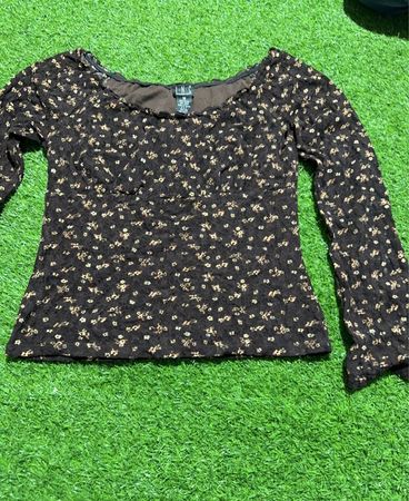 INC International Concepts Women's Floral Print Long Sleeve Top