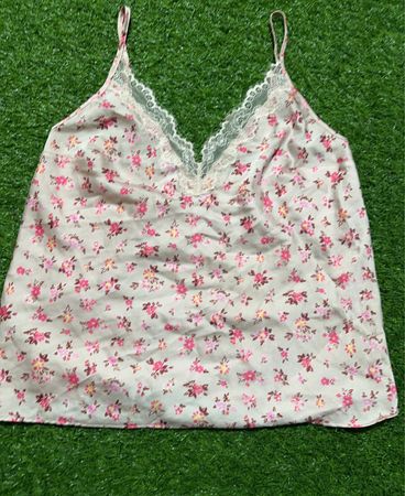 Victoria's Secret Floral Lace Trim Cami