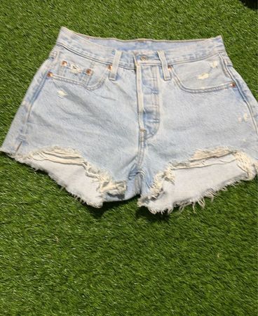 Levi's Damen 501 High Rise Jeans-Shorts
