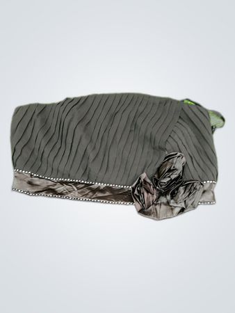 Robe mini plissée noire