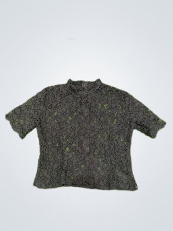 Black Sheer Lace Blouse