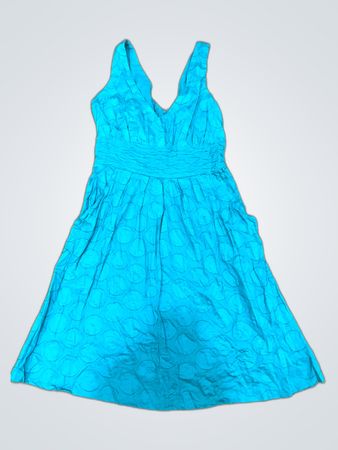 Easy P Blue Sleeveless V-Neck Dress
