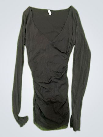 Top à manches longues noir