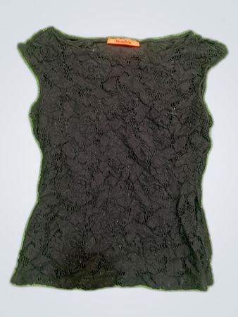 Vanilla Black Lace Sleeveless Blouse