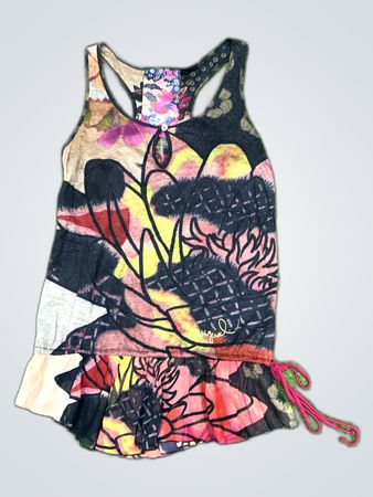 Desigual Floral Print Tank Top