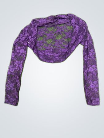 Unbranded Purple Lace Shrug Blouse