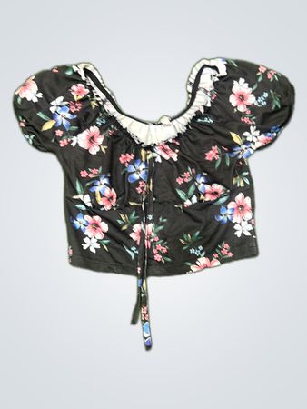 Jennyfer Printed Ruffle Blouse