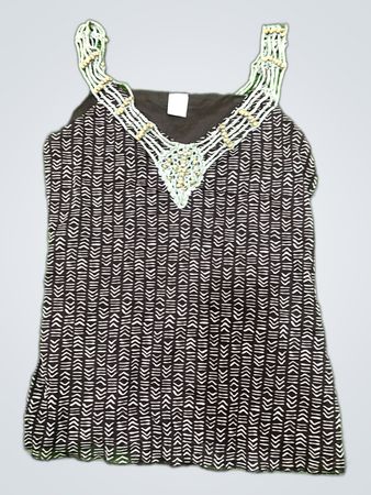 Camille Beaded Neckline Camisole Top