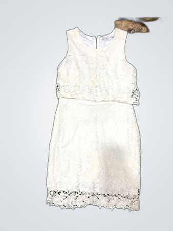 Mademoiselle R White Lace Two-Piece Set