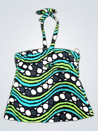 Unbranded Printed Bandeau Swim Top