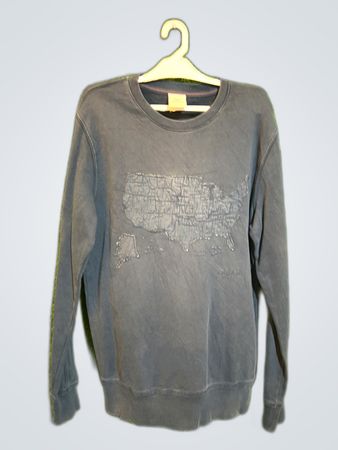 Timberland USA Map Graphic Crewneck Sweatshirt
