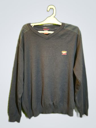 Paul & Shark Black V-Neck Sweater
