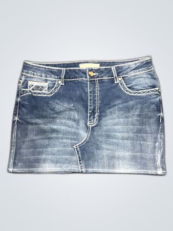 EST 198 Denim Denim Mini Skirt