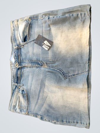 Hydraulic Lola Curvy Slim Boot Denim Skirt
