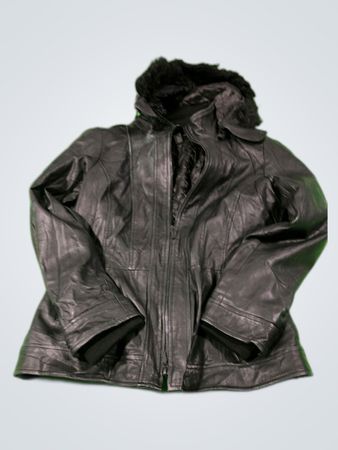 Veste en cuir noir Danier