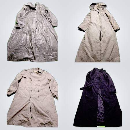 London Fog & Aquascutum Trench Coat Bundle 7pcs Luxury Raincoats