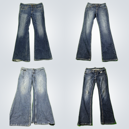 Pacchetto di jeans Bootcut e Flare delle migliori marche - 21 pezzi Silver, Maurices, Wallflower e altro