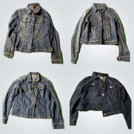 Y2K Denim Racer Jacket