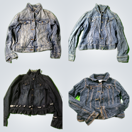 Y2K Denim Racer Jacket