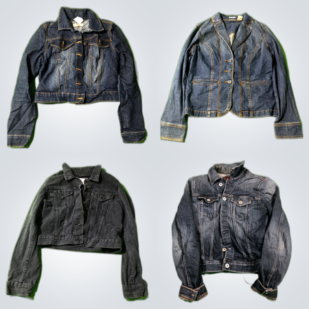 Y2K Denim Racer Jacket