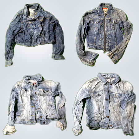 Y2K Denim Racer Jacket