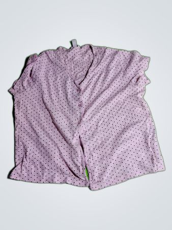 Charter Club Pink Polka Dot Printed Blouse
