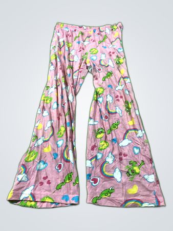 Pink Frog Pajama Pants