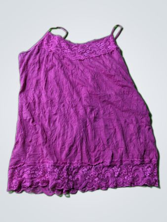 Indigo Lace Trim Camisole Top
