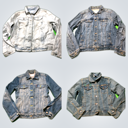 Ensemble de vestes en denim vintage