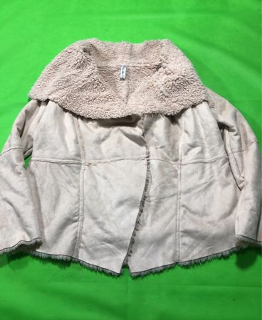 Only Beige Shearling Collar Coat