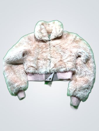 Déjà Blu Cropped Fur Jacket