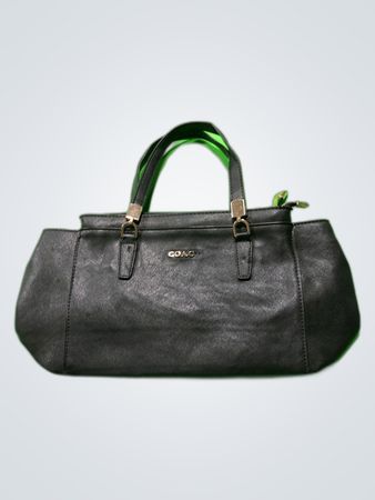 Petit sac à main en cuir noir Coach