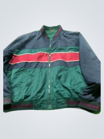 Green and Blue Striped Jacket