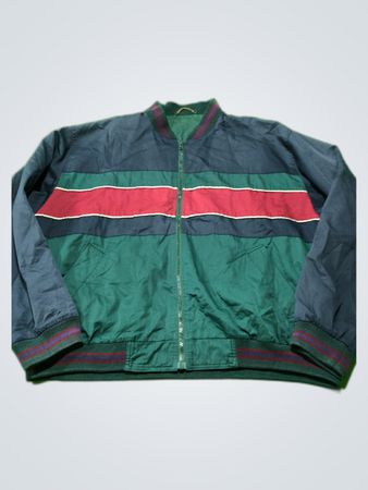 Green and Blue Striped Jacket