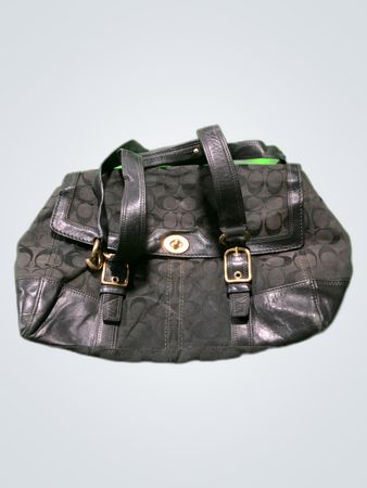 Coach Black Logo Tote Bag